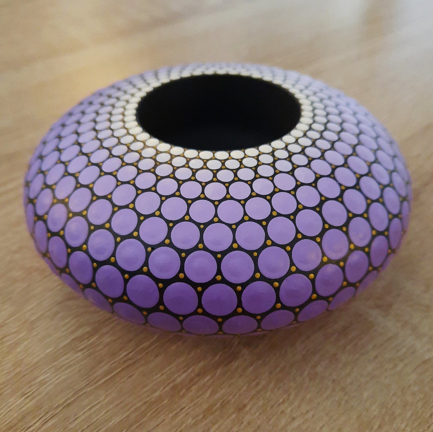 *****Purple Tea Light Candle Holder