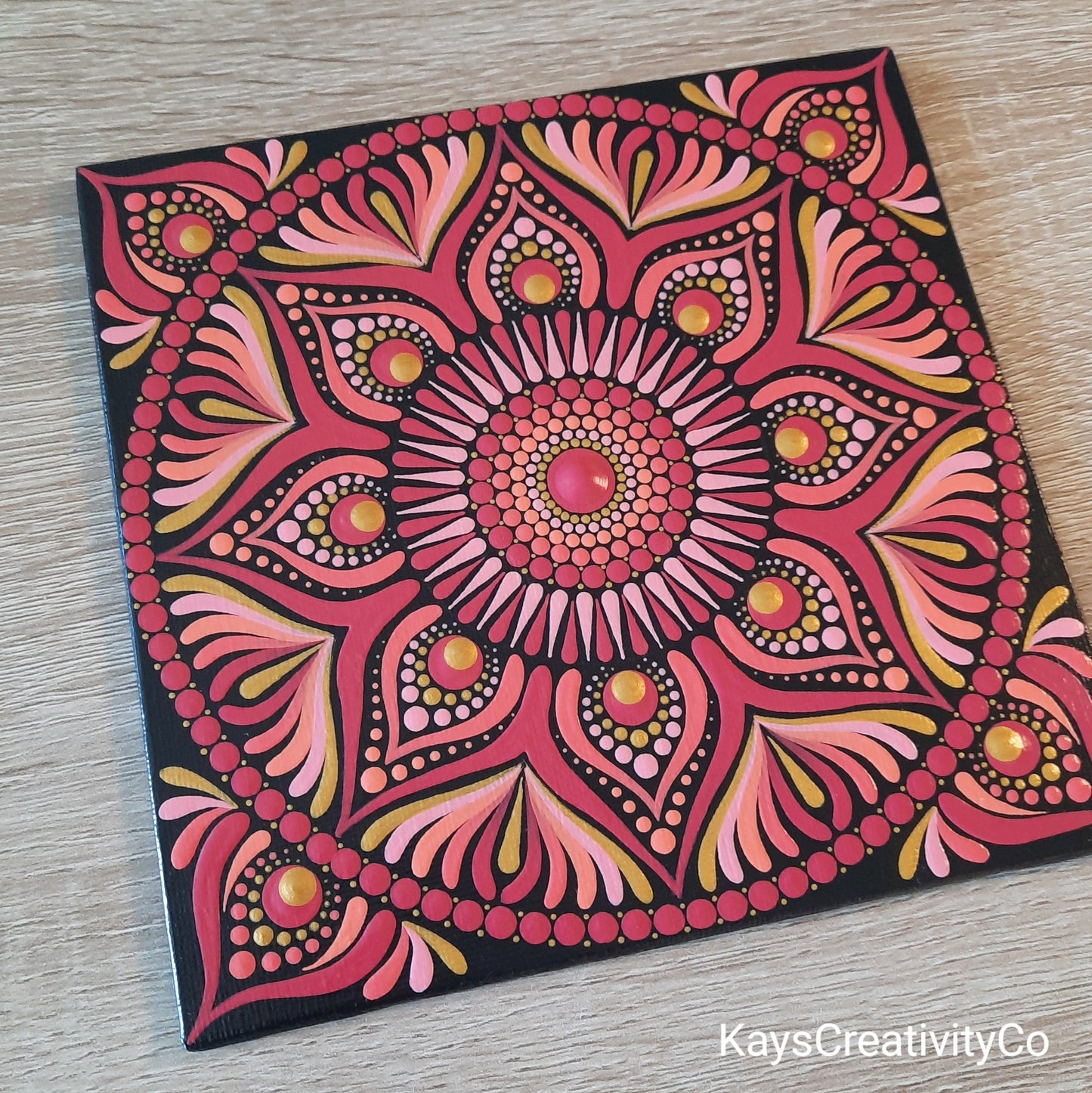 **6" Coral Mandala