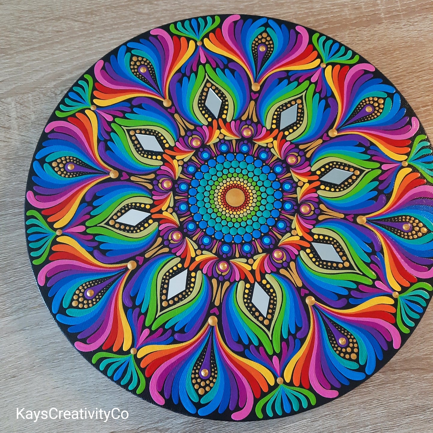 ****12" Rainbow Mandala