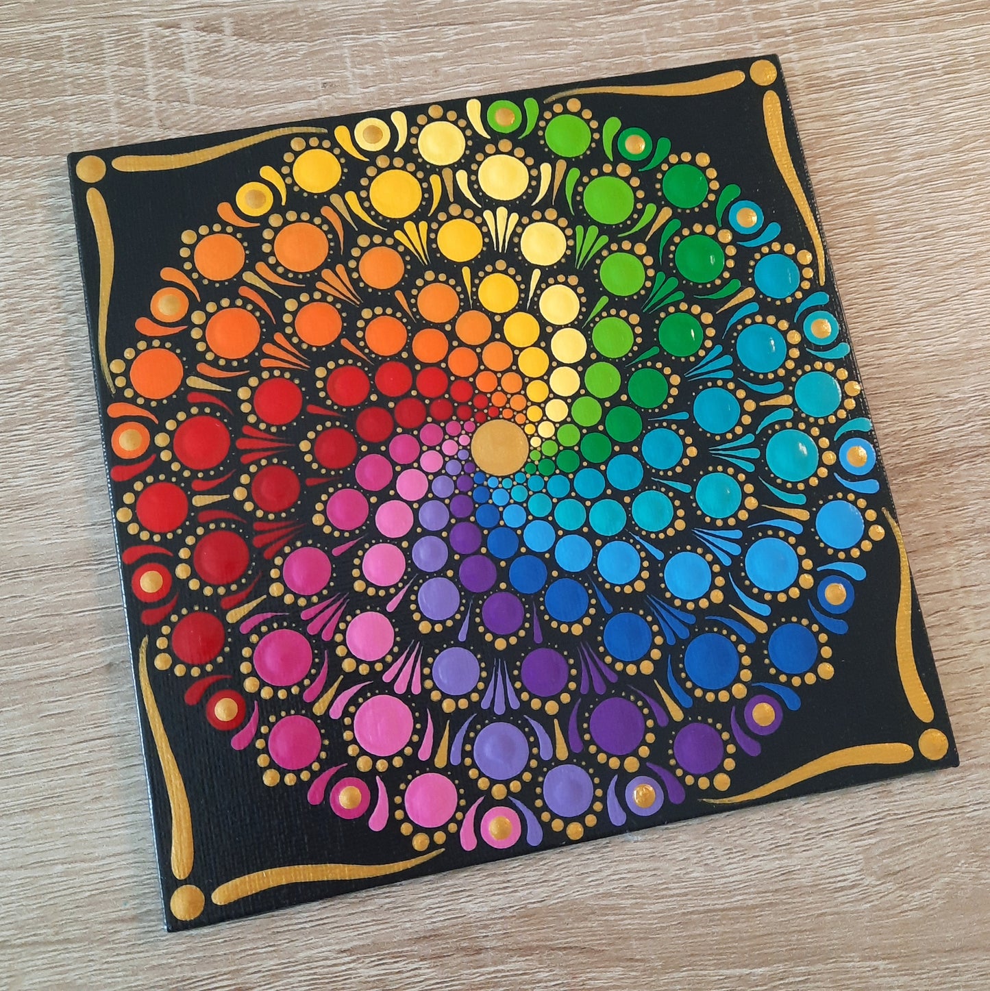 *****6" Rainbow Mandala