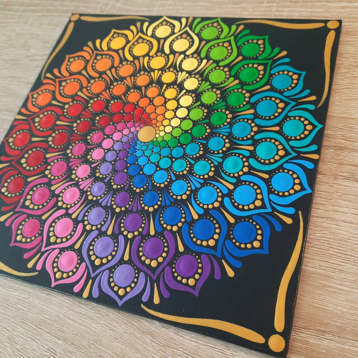 *****8" Rainbow Mandala