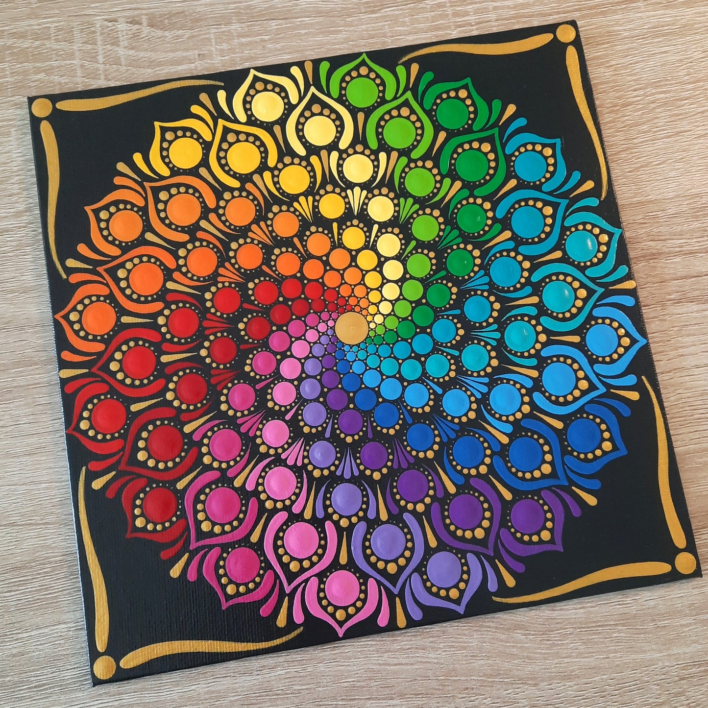 *****8" Rainbow Mandala