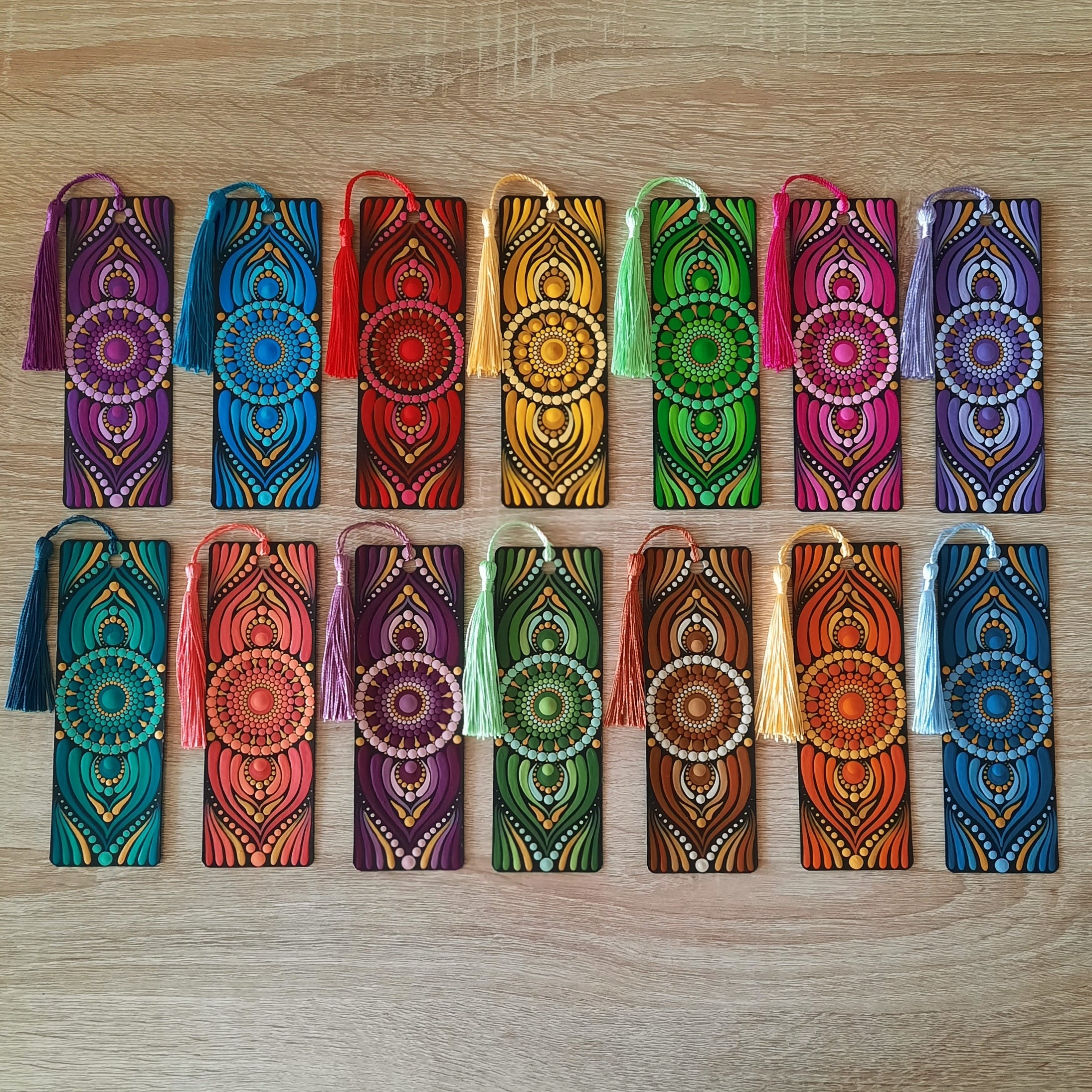 Mandala Bookmarks - Multiple Colors