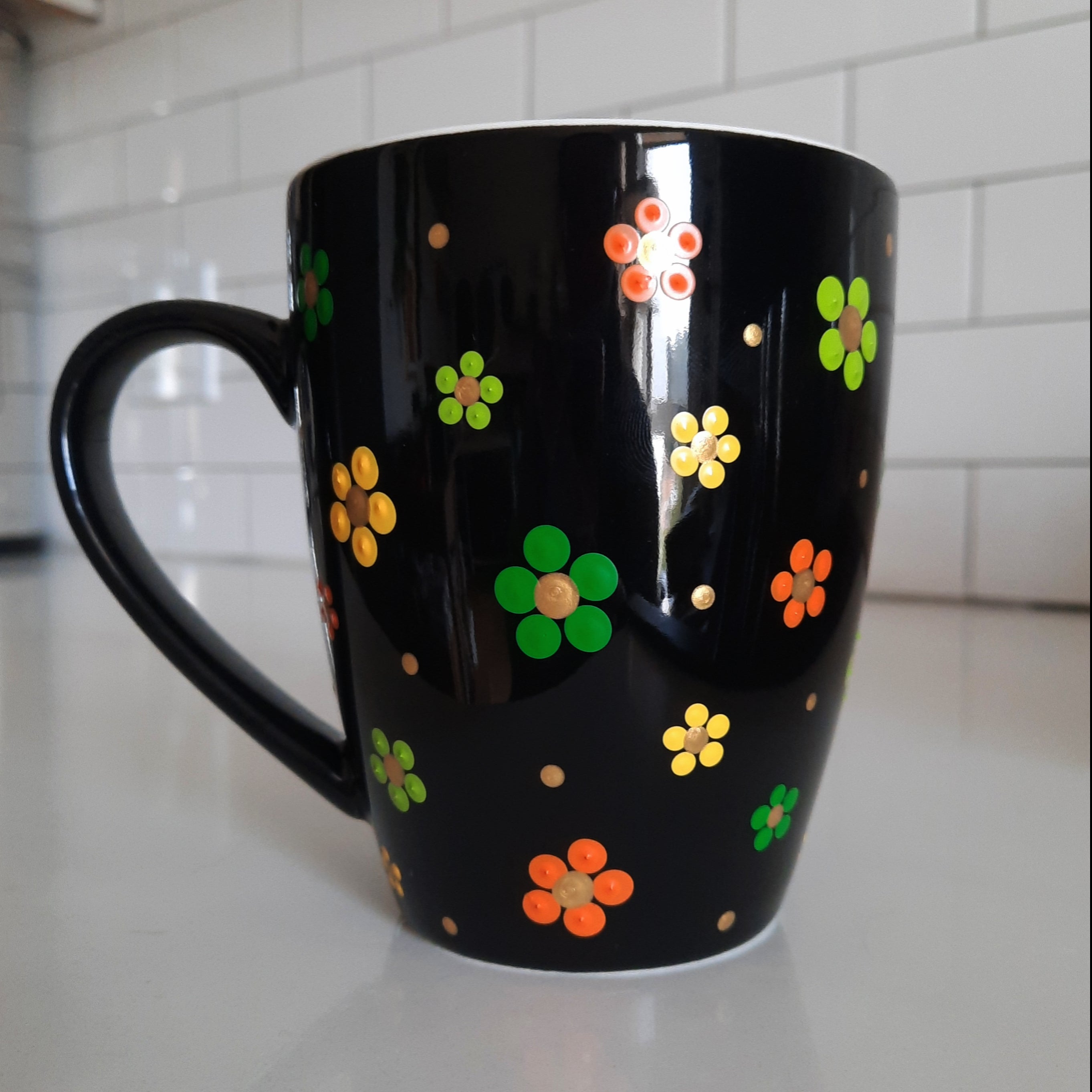 Retro Flower Mug