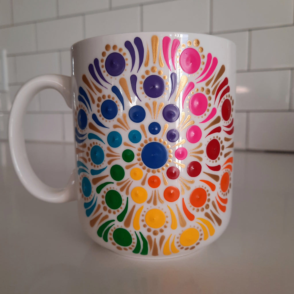 Rainbow Mandala Mug