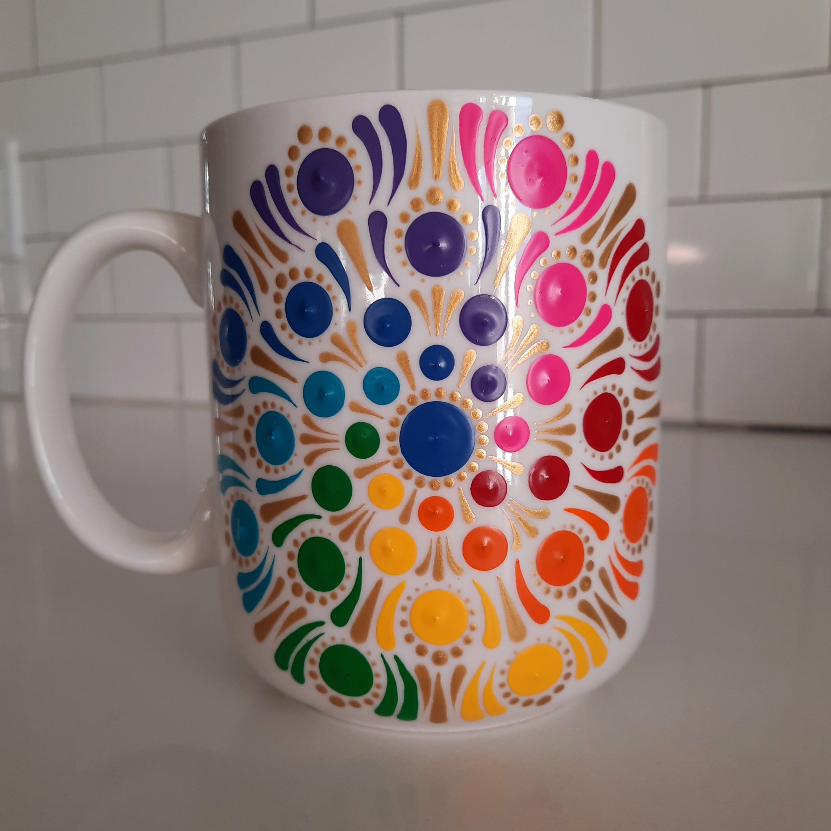 Rainbow Mandala Mug