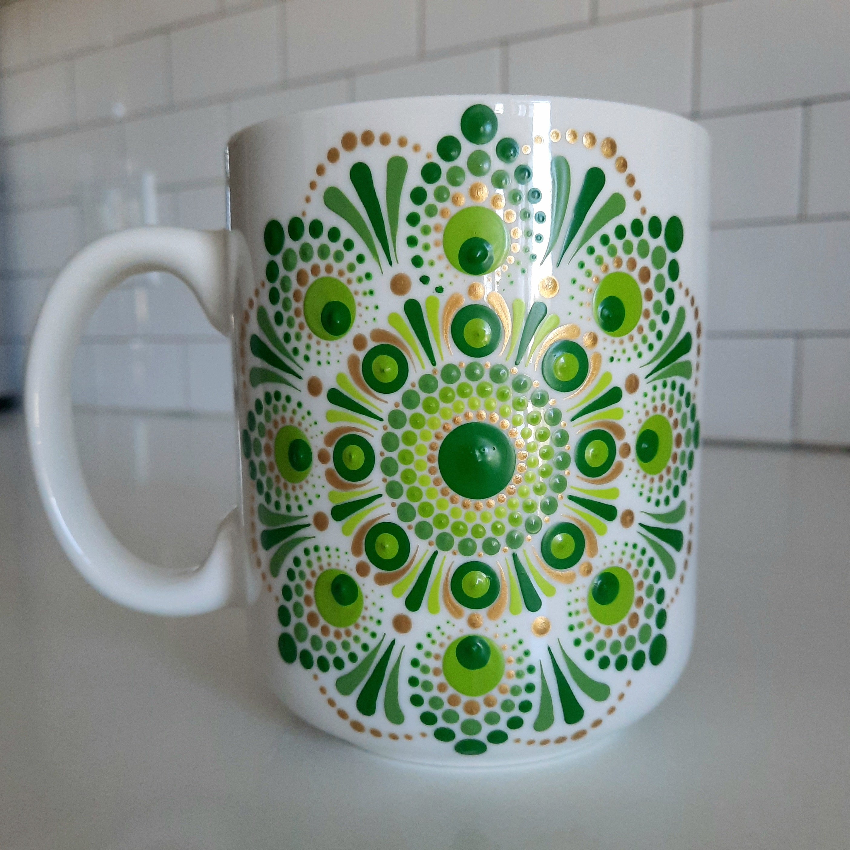 Green Mandala Mug