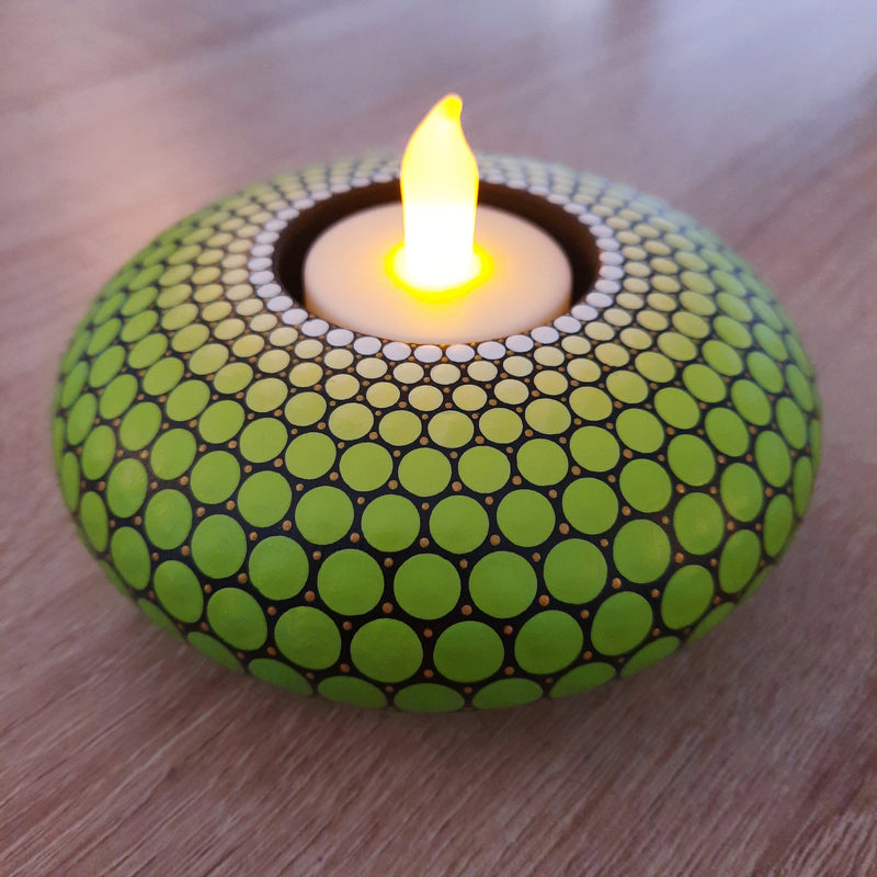 Moss Tea Light Candle Holder