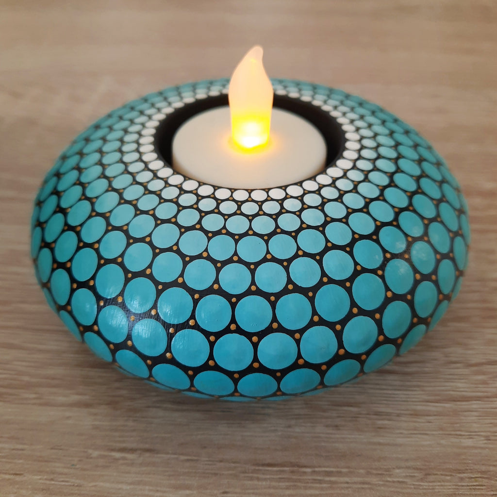 Turquoise Tea Light Candle Holder
