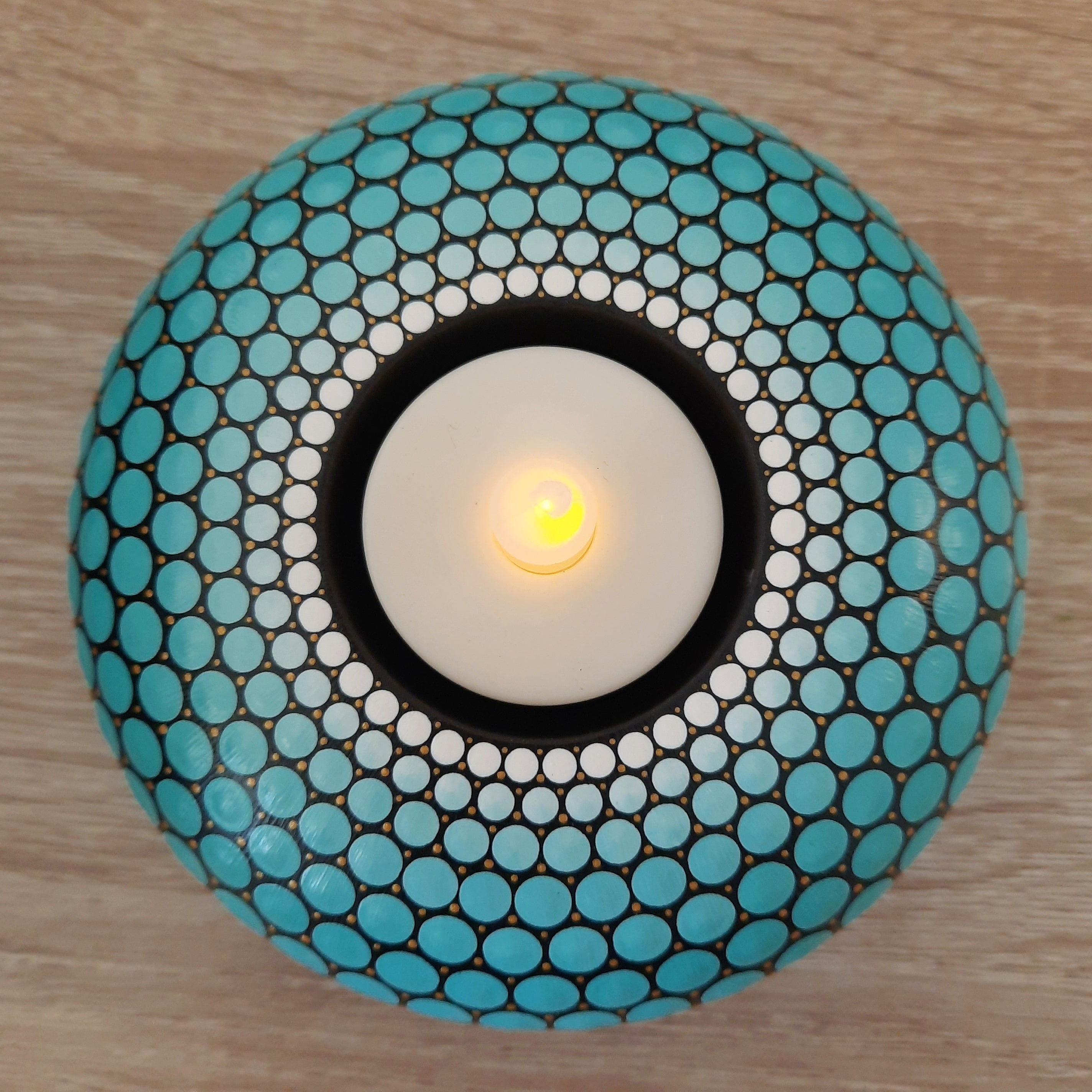 Turquoise Tea Light Candle Holder