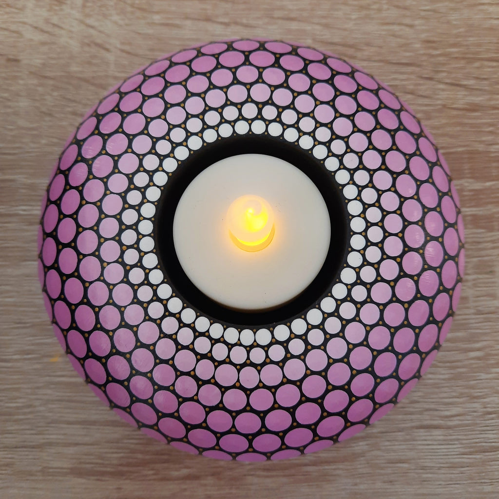 Pink Tea Light Candle Holder