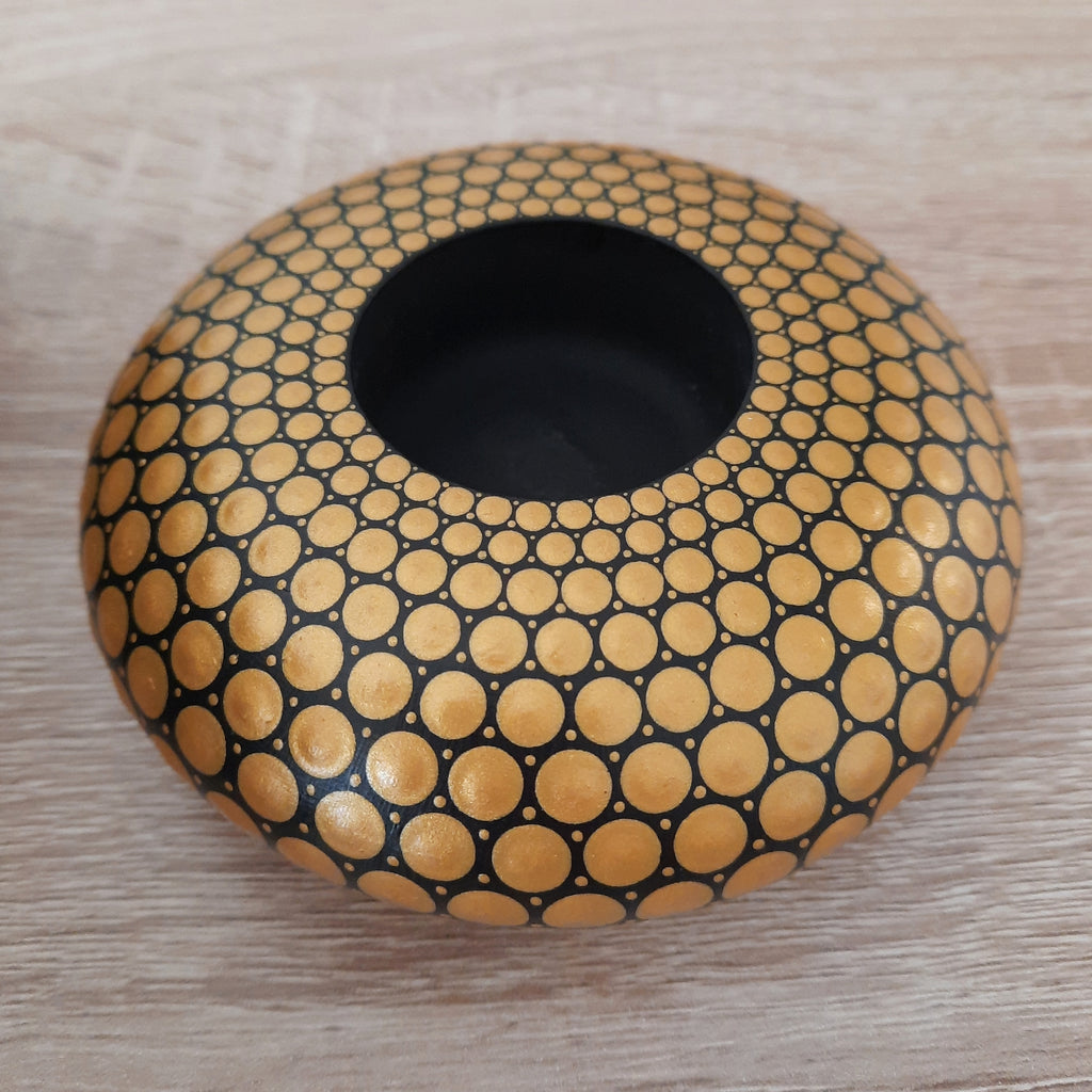 Gold Tea Light Candle Holder