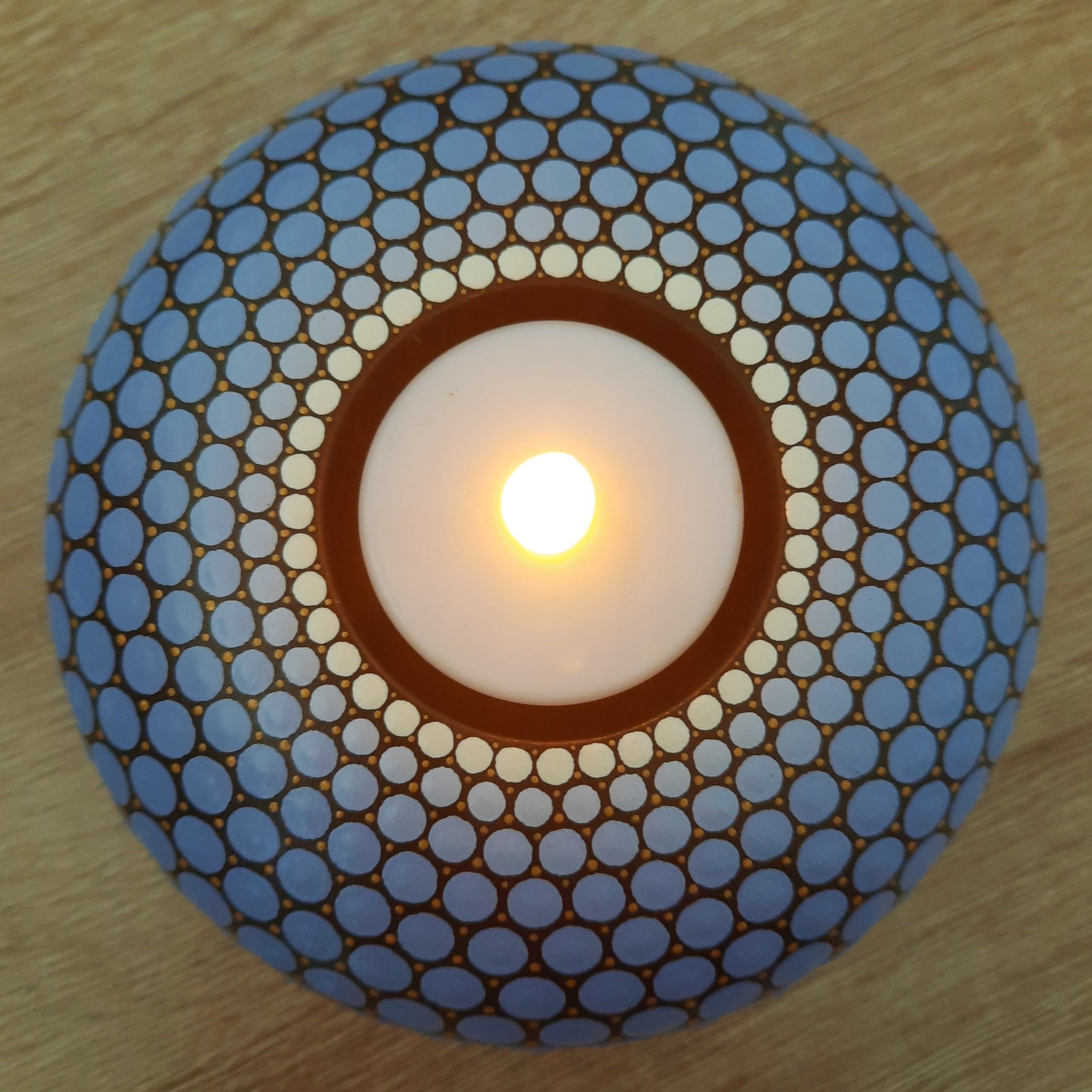 Periwinkle Tea Light Candle Holder