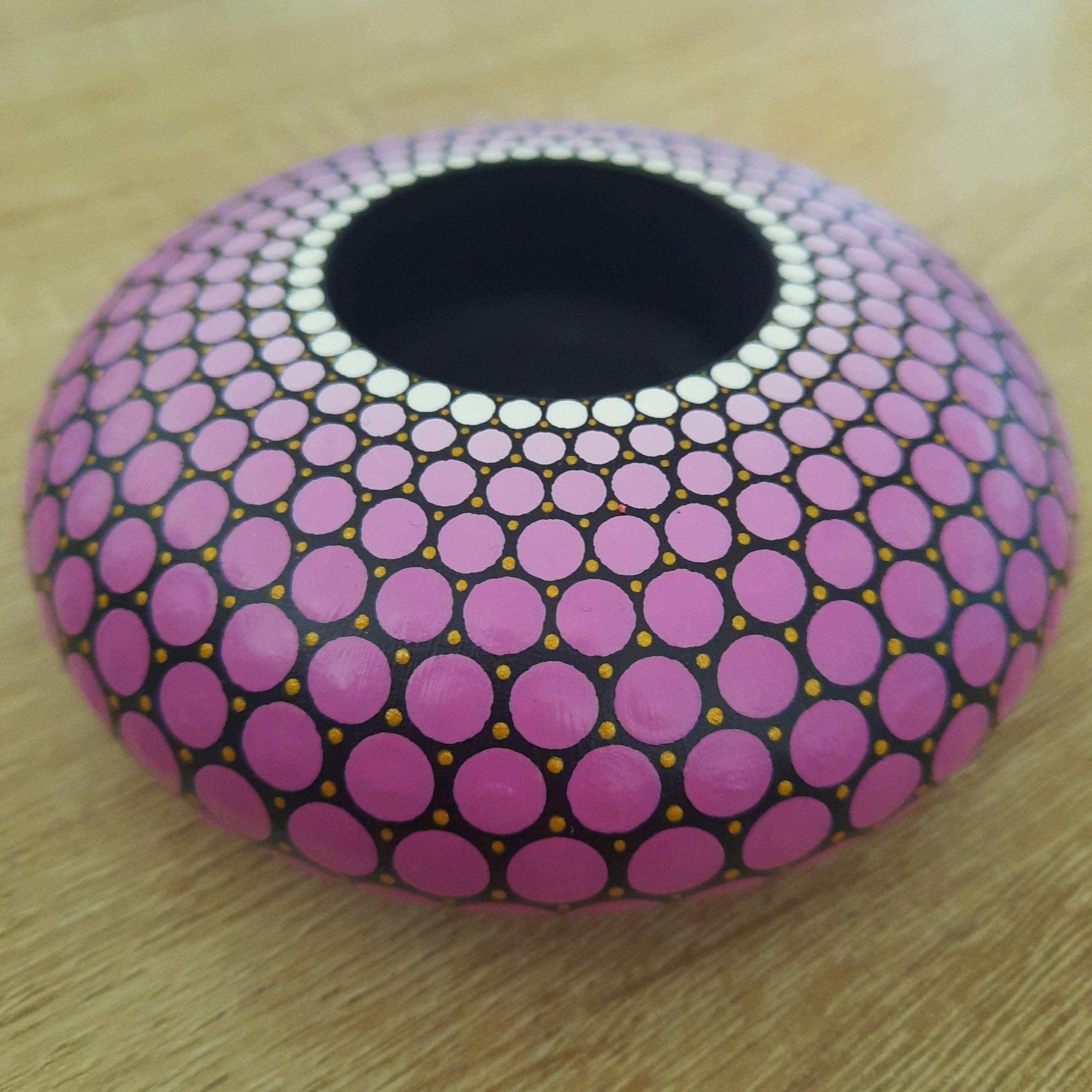 Plum Tea Light Candle Holder