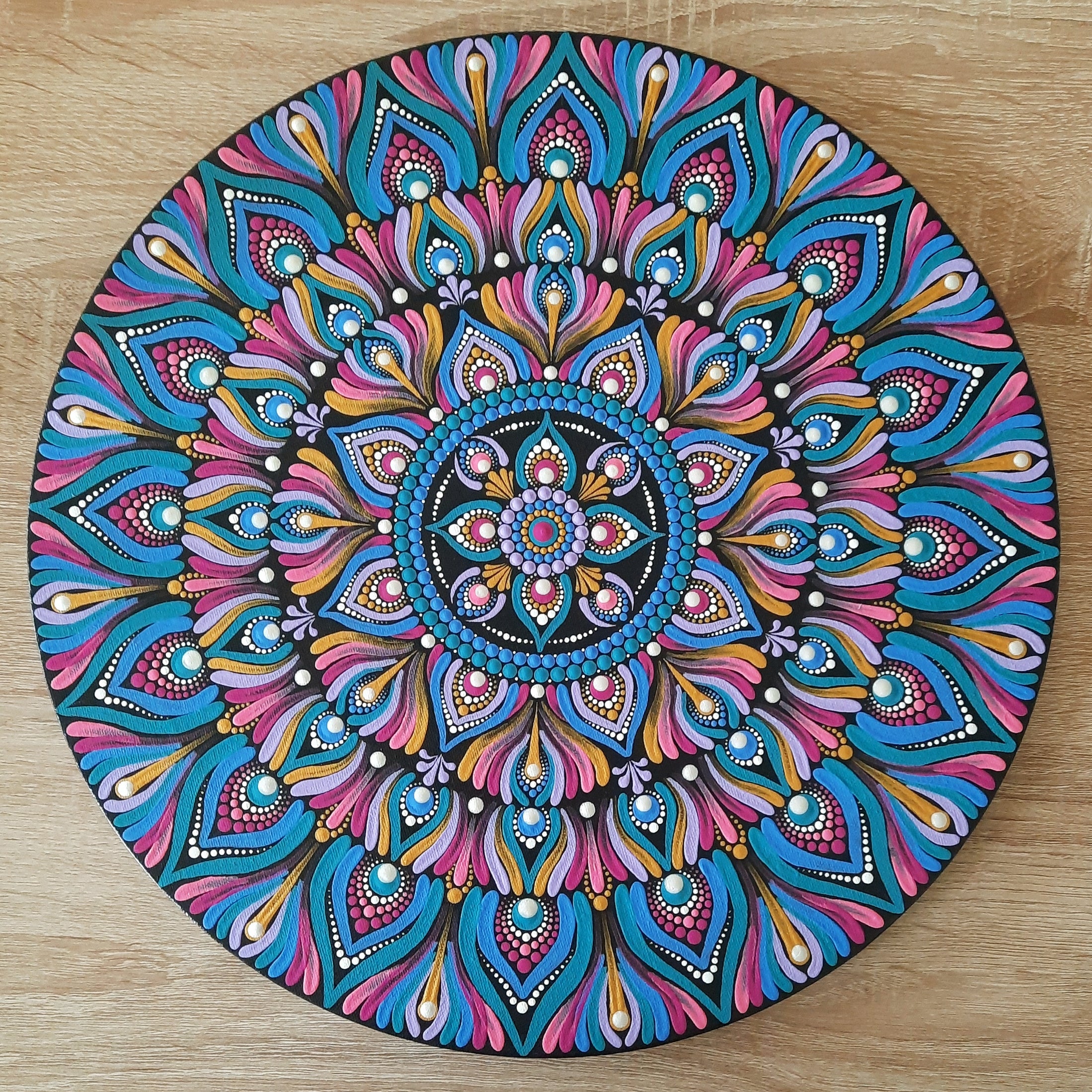 16" Multi-Colored Mandala