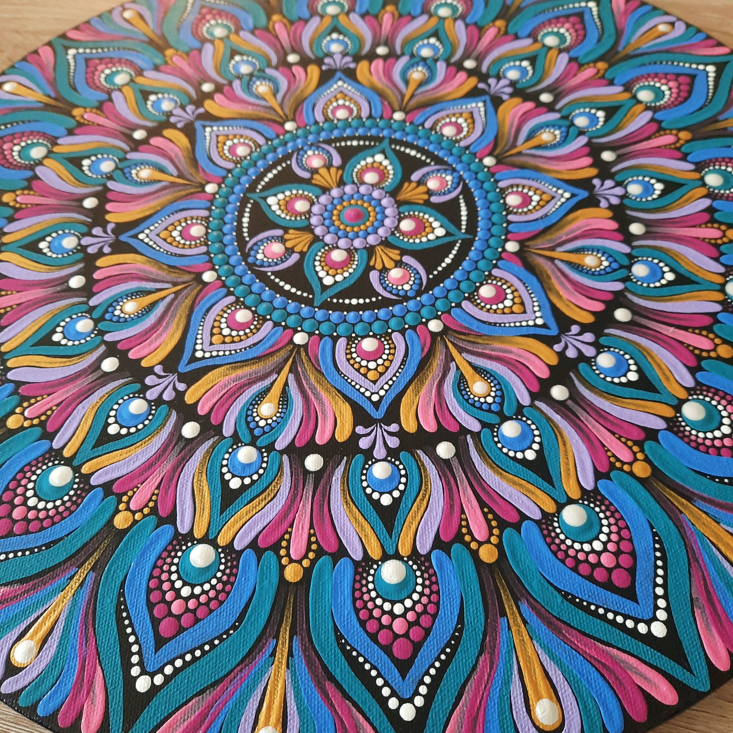 16" Multi-Colored Mandala