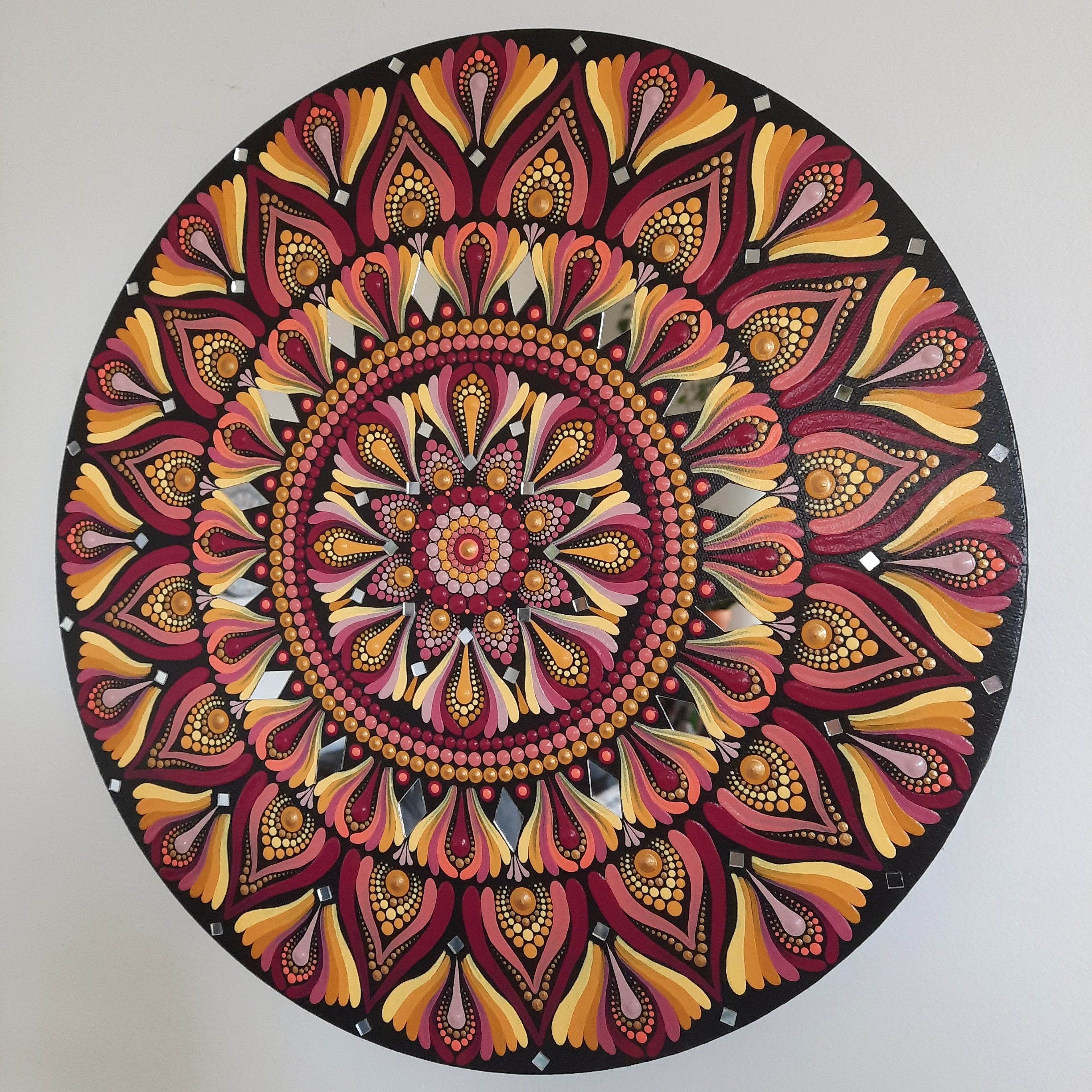 16" Berry Marigold Mandala