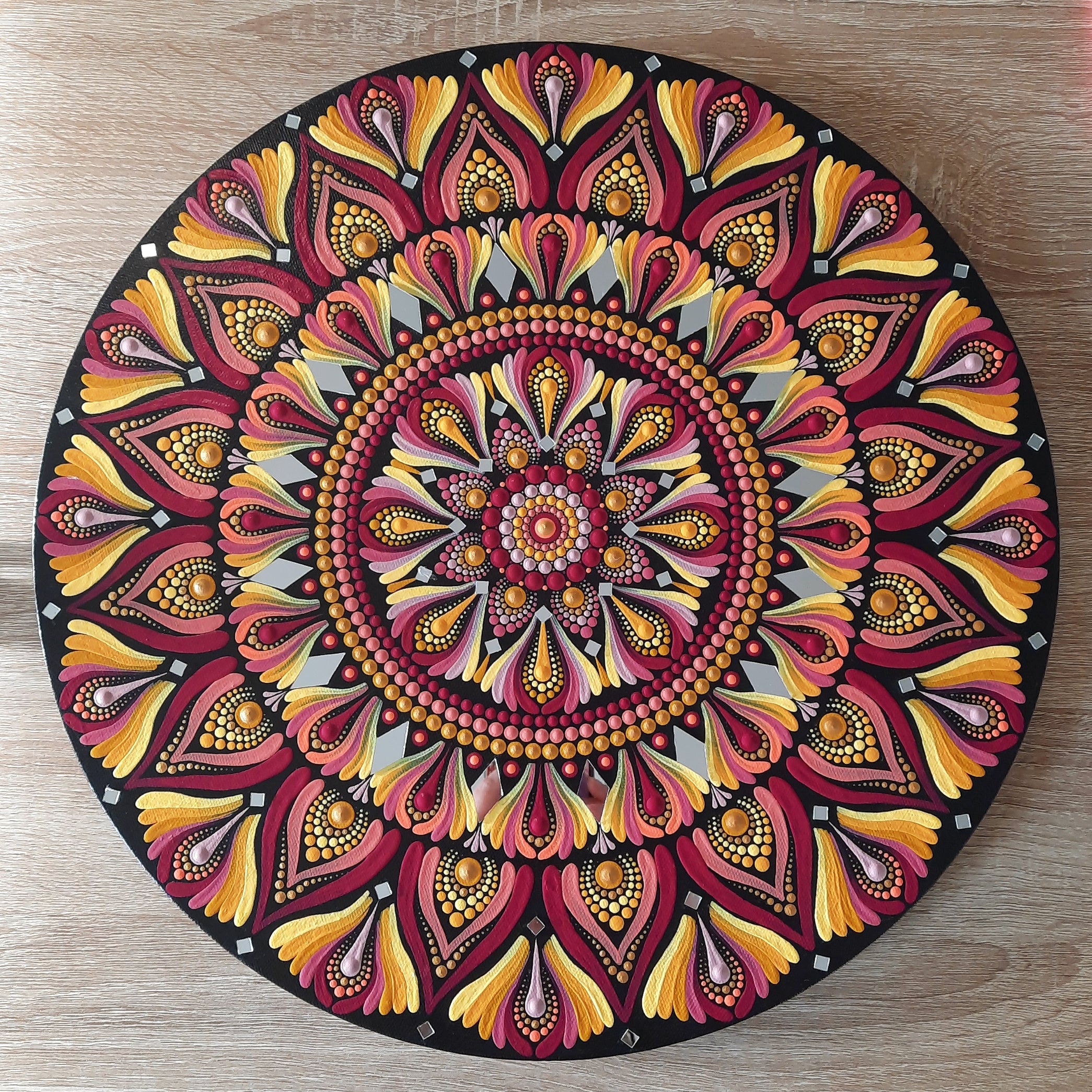 16" Berry Marigold Mandala