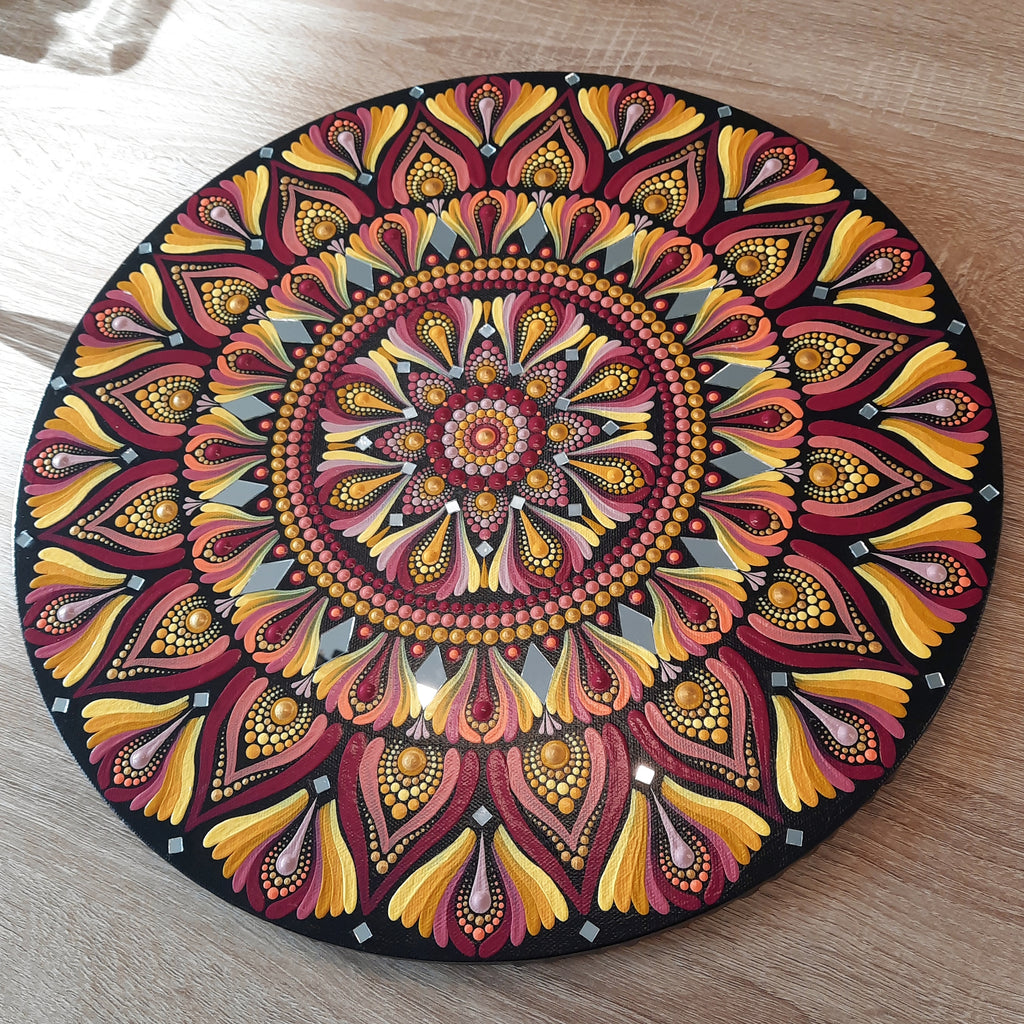 16" Berry Marigold Mandala