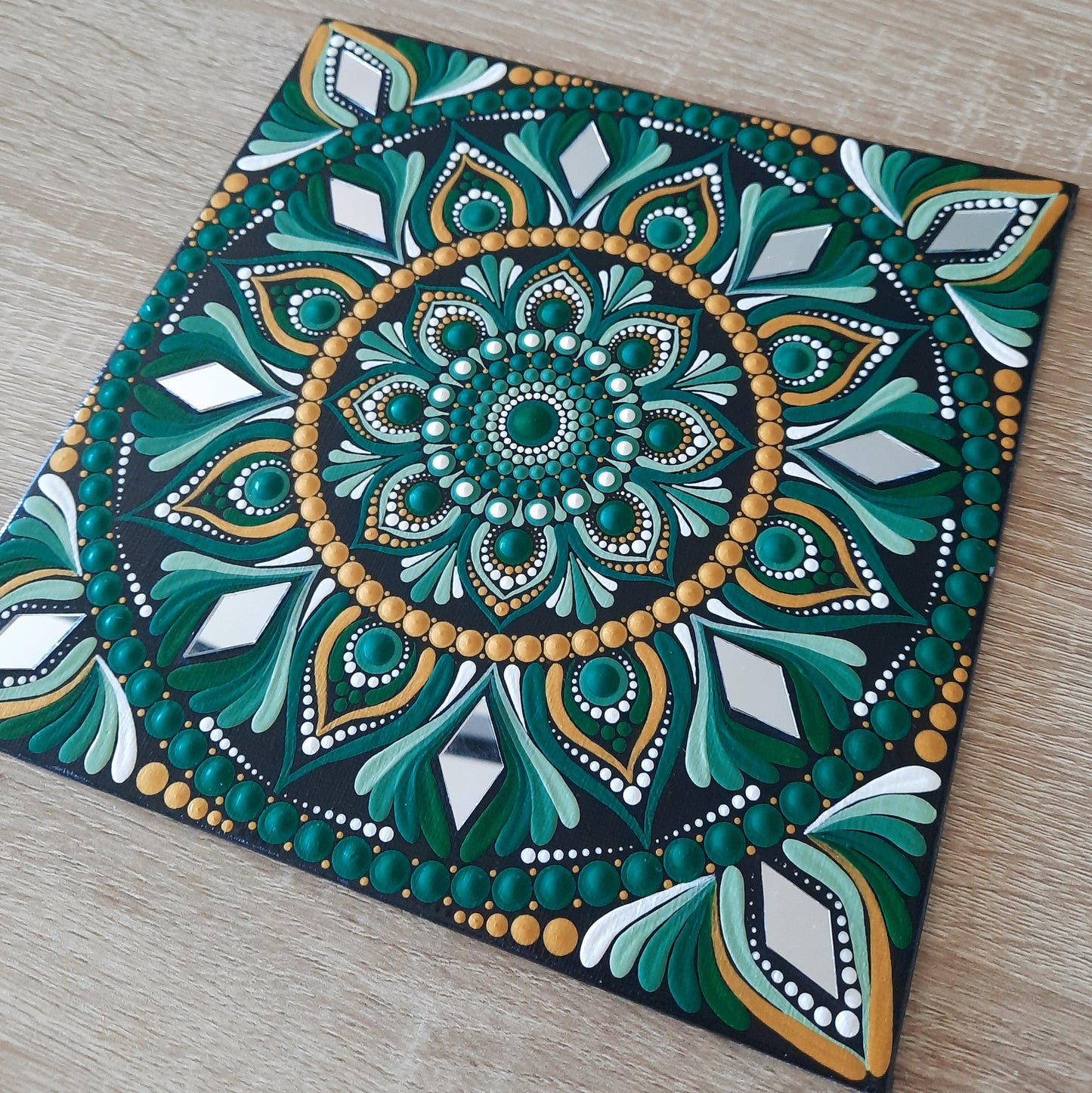 ****8" Green Mandala