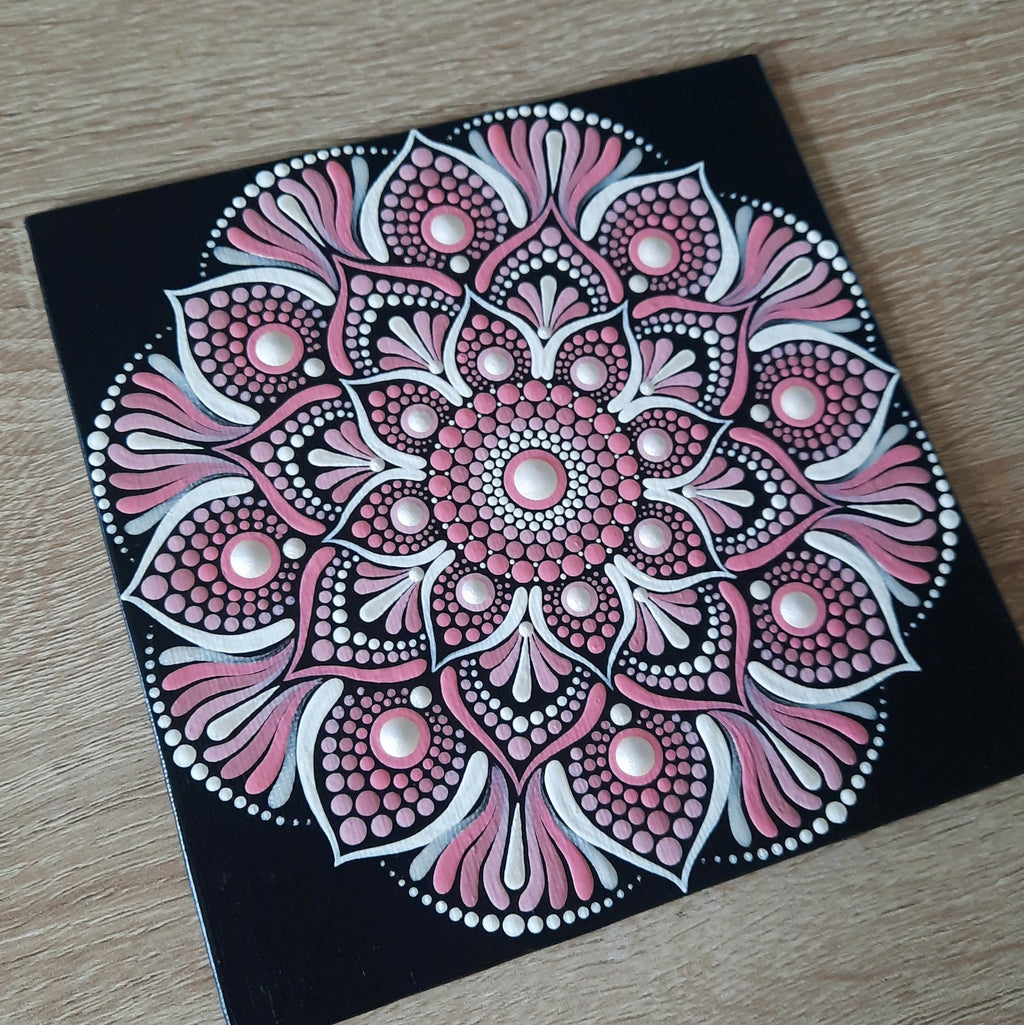6" Pink & Pearl Mandala