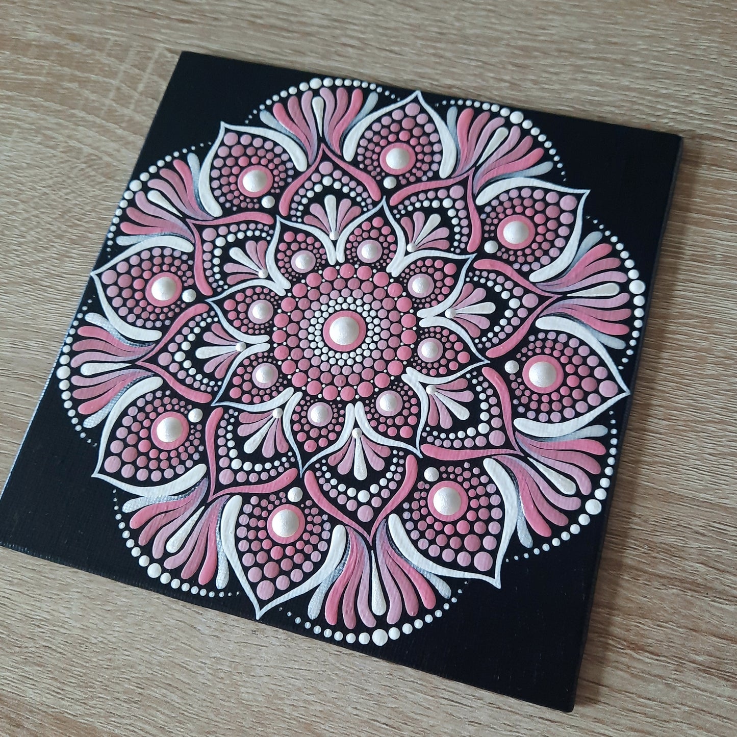 6" Pink & Pearl Mandala