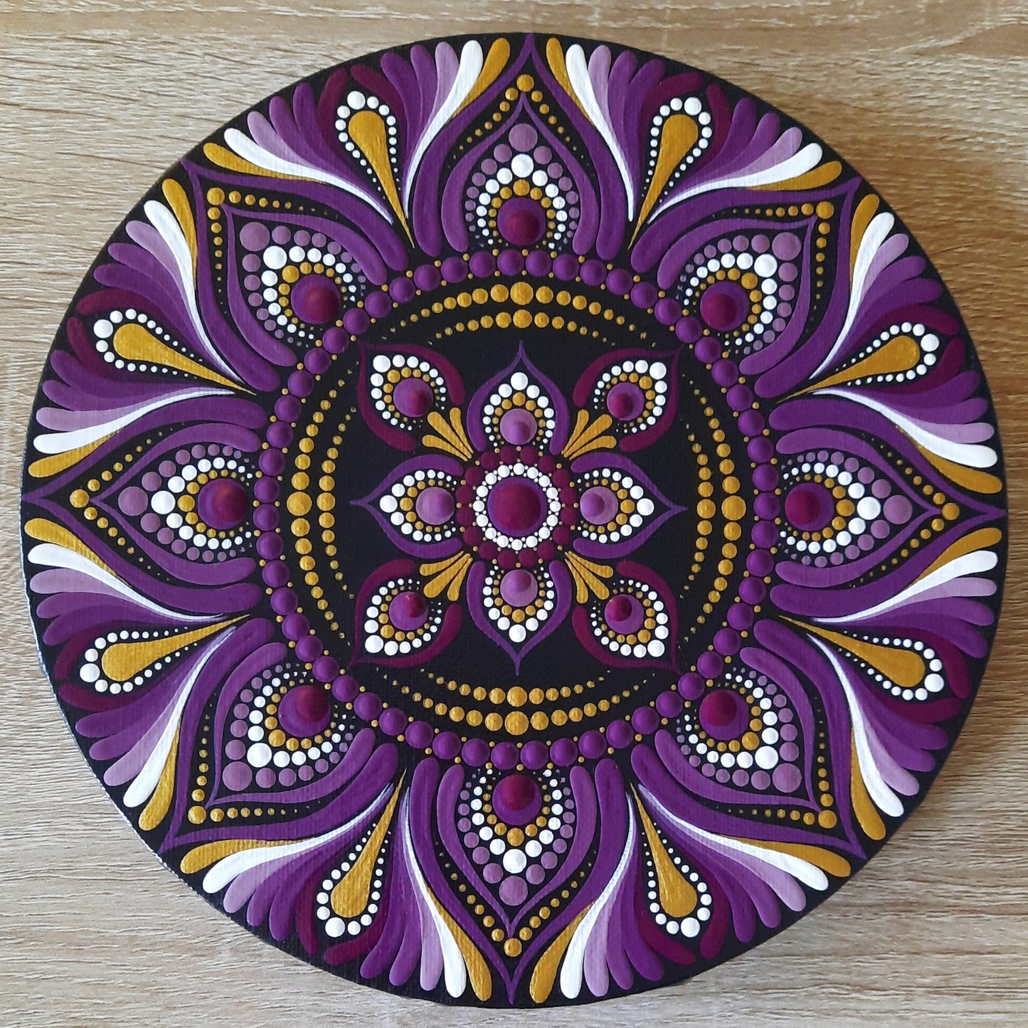 ***8" Plum Mandala