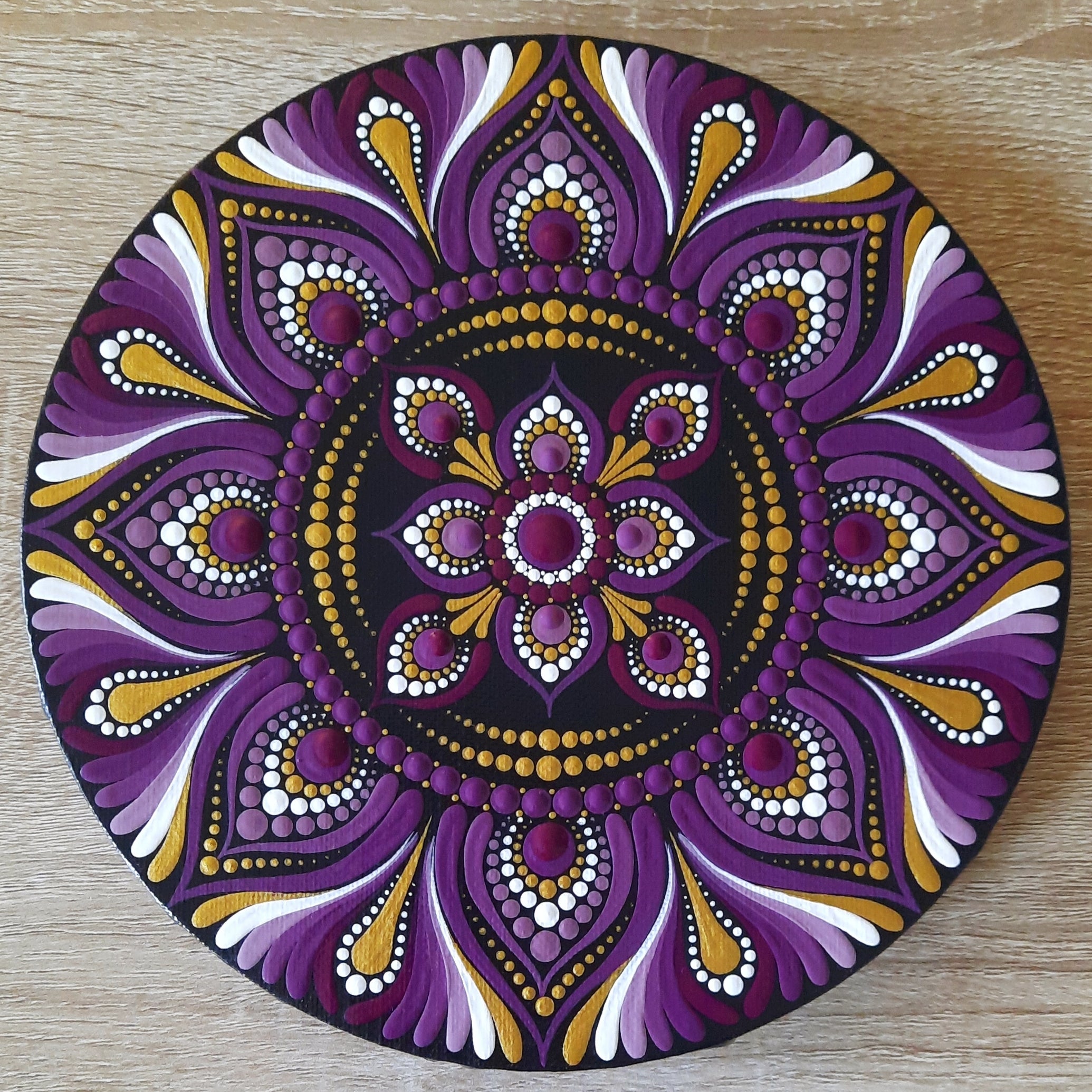 8" Plum Mandala