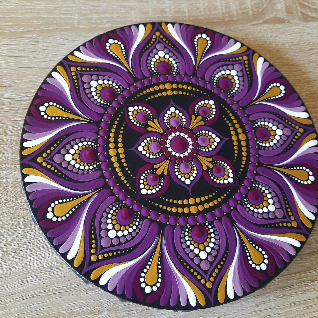 8" Plum Mandala