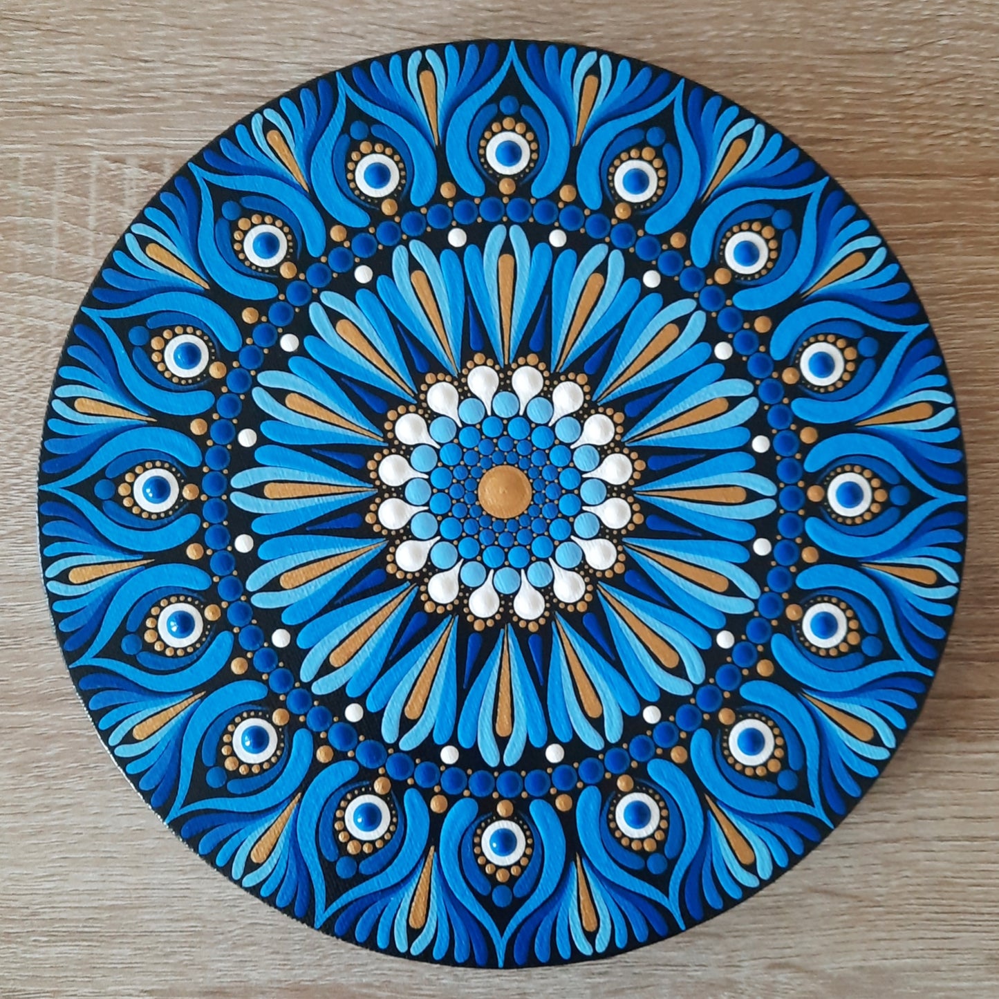 ***8" Blue Mandala