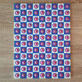 9x12" Multi-Colored Checkered Art