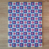 9x12" Multi-Colored Checkered Art
