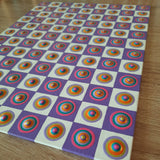 9x12" Multi-Colored Checkered Art