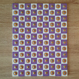 9x12" Multi-Colored Checkered Art