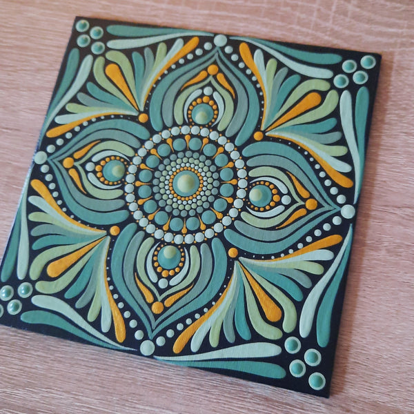 6" Eucalyptus Green Mandala