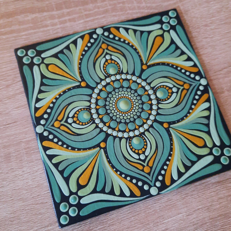 6" Eucalyptus Green Mandala