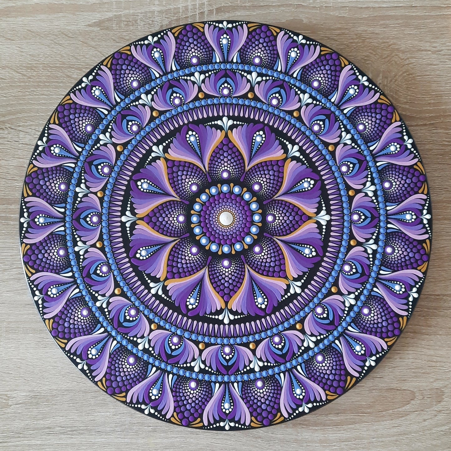 ****16" Purple Mandala