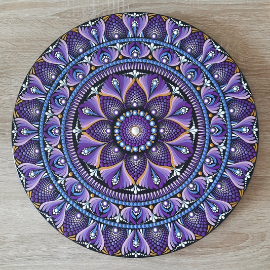 ****16" Purple Mandala