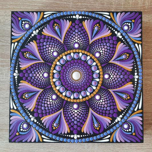 ****8" Purple Periwinkle Mandala