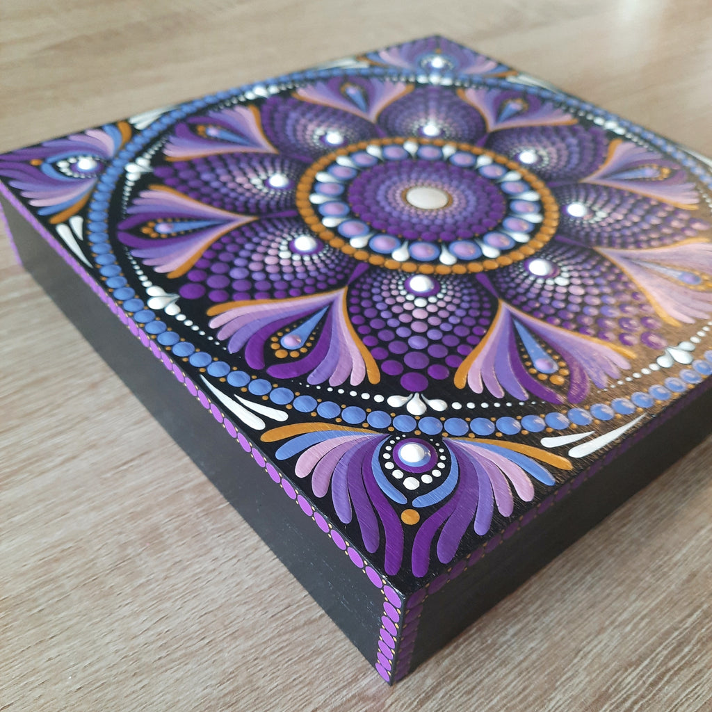 8" Purple Periwinkle Mandala