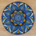 8" Blue Mandala