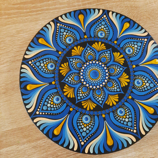 ***8" Blue Mandala