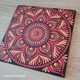 6" Coral Mandala
