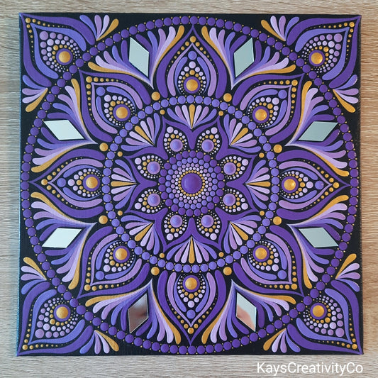 ****8" Purple Mandala