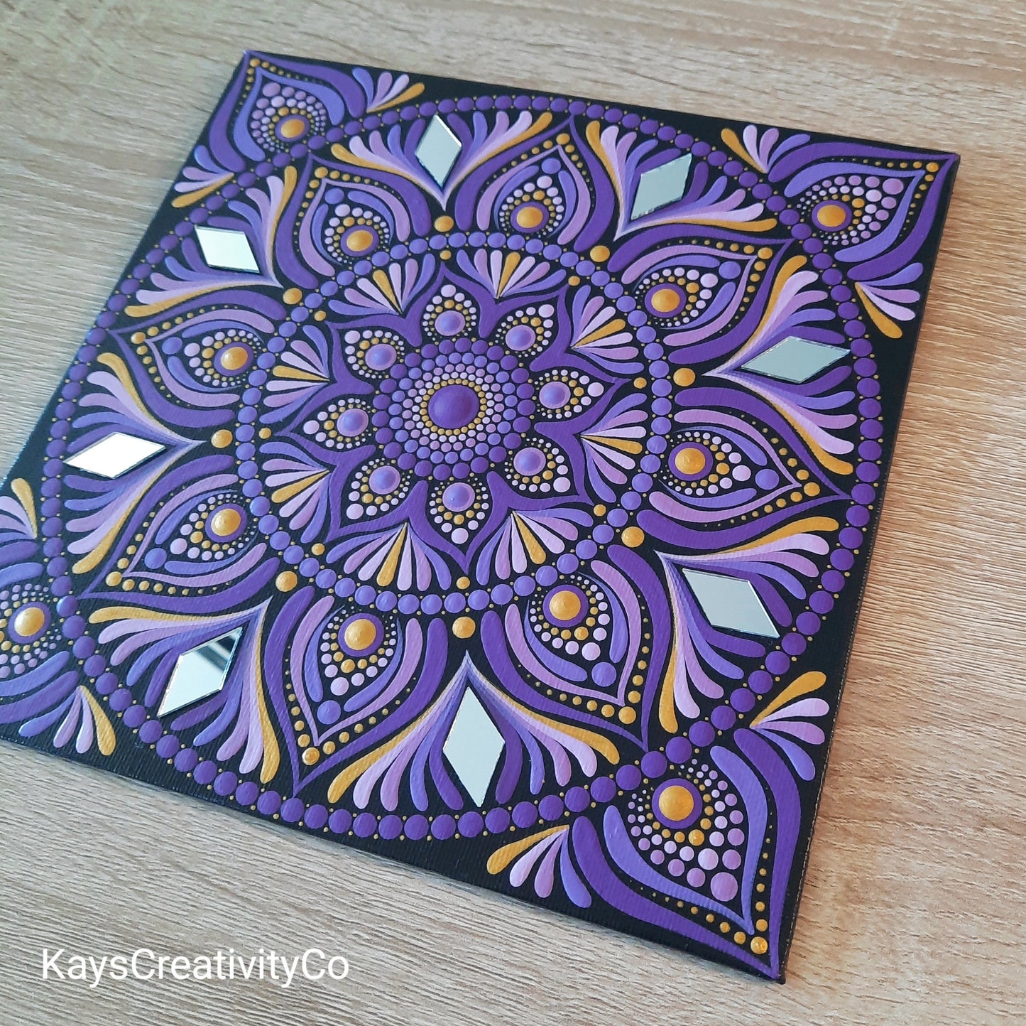 ****8" Purple Mandala