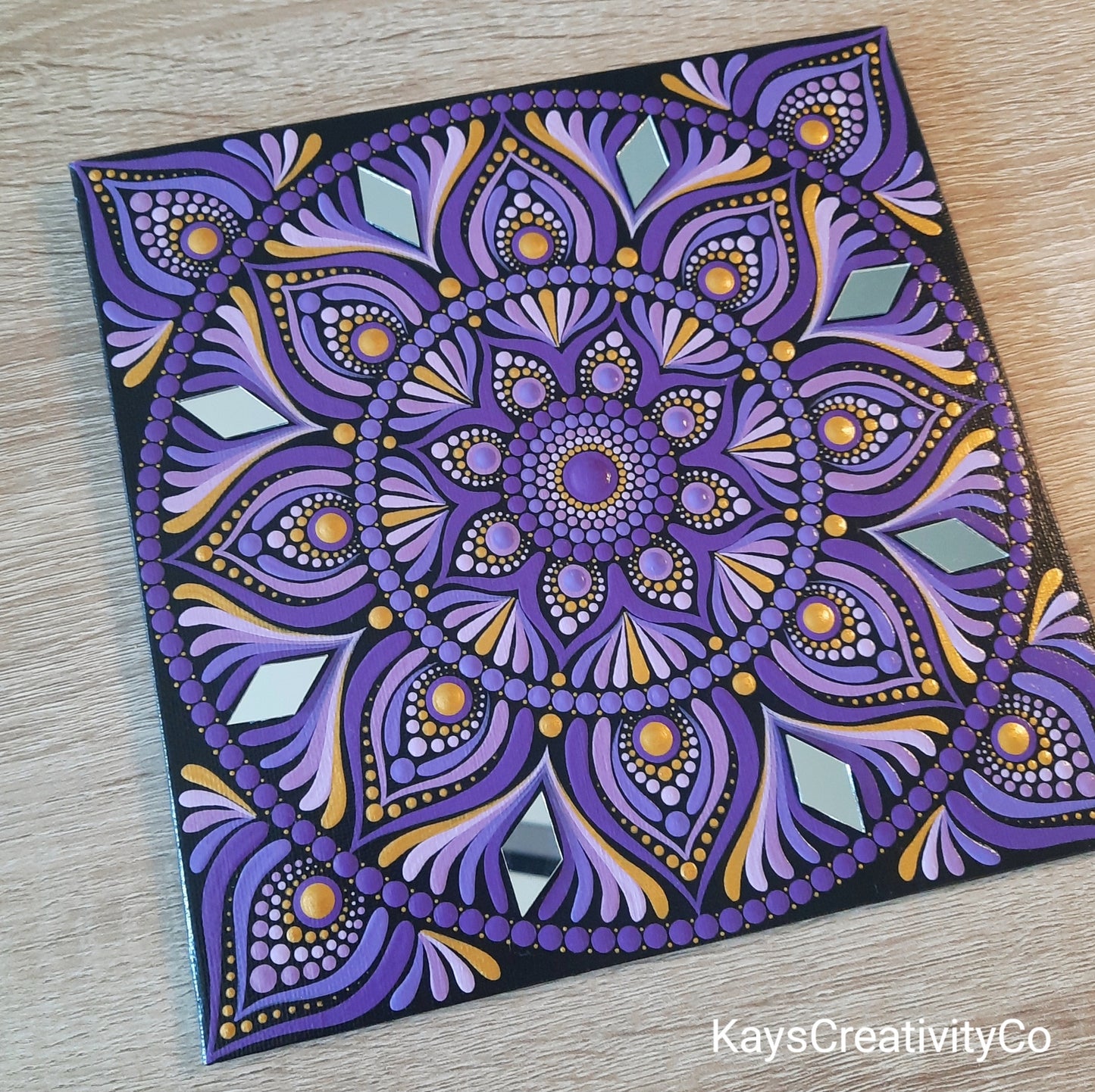 ****8" Purple Mandala