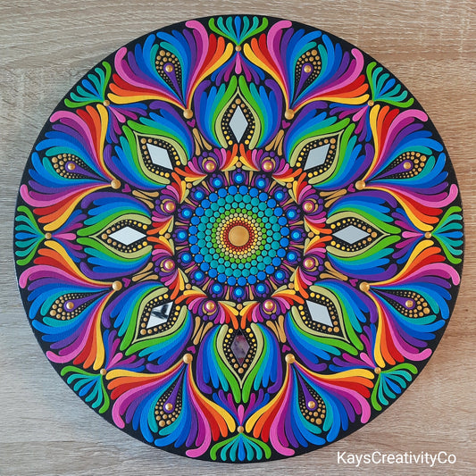 ****12" Rainbow Mandala