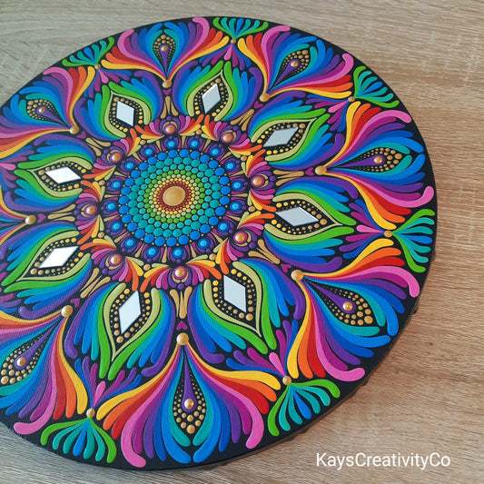 ****12" Rainbow Mandala