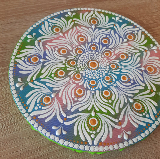 ***8" Multi-Colored Mandala