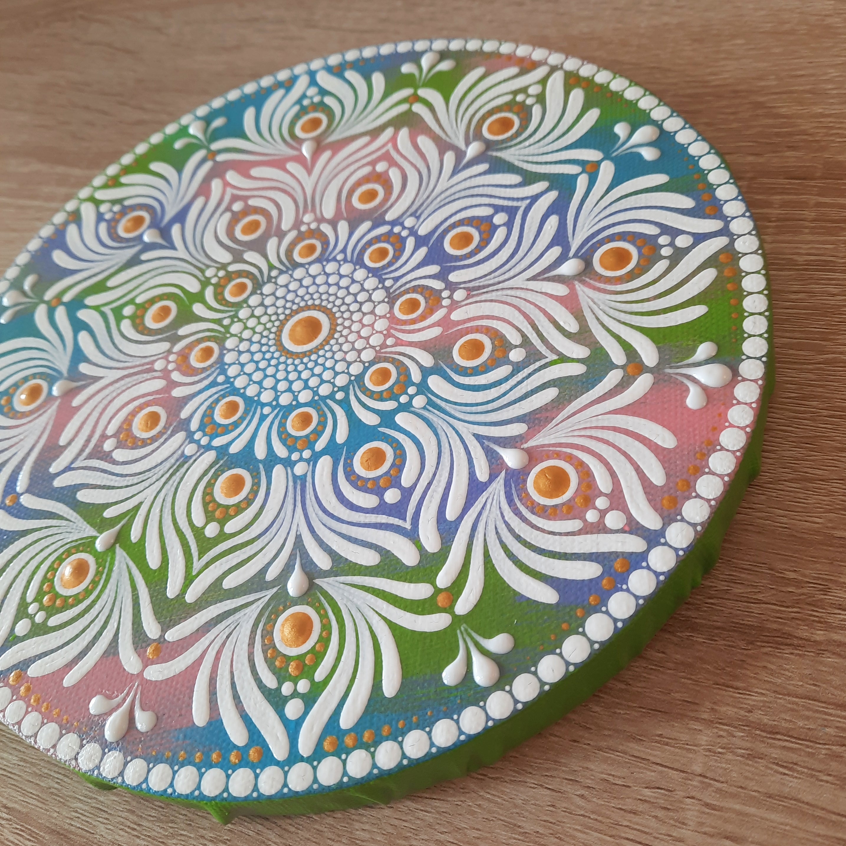 8" Multi-Colored Mandala